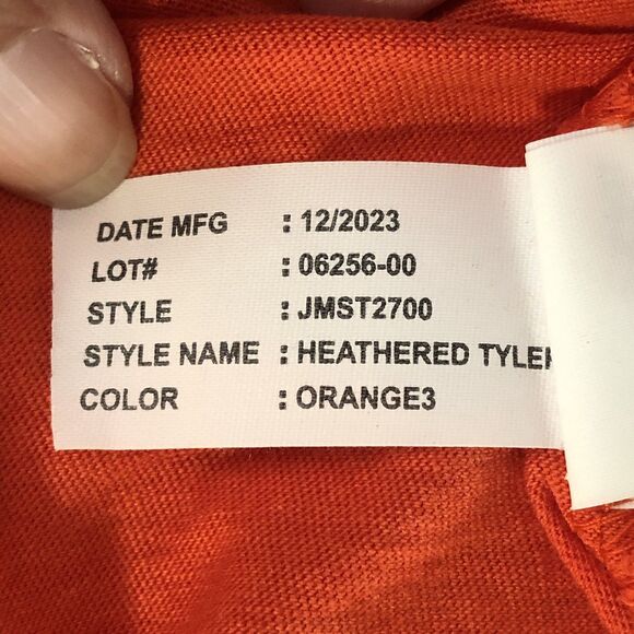 Johnnie-O Mens Heathered Tyler Pocket Tee Orange 3 Size Medium NWT - Picture 15 of 15